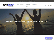 Tablet Screenshot of nutriverse.co.za